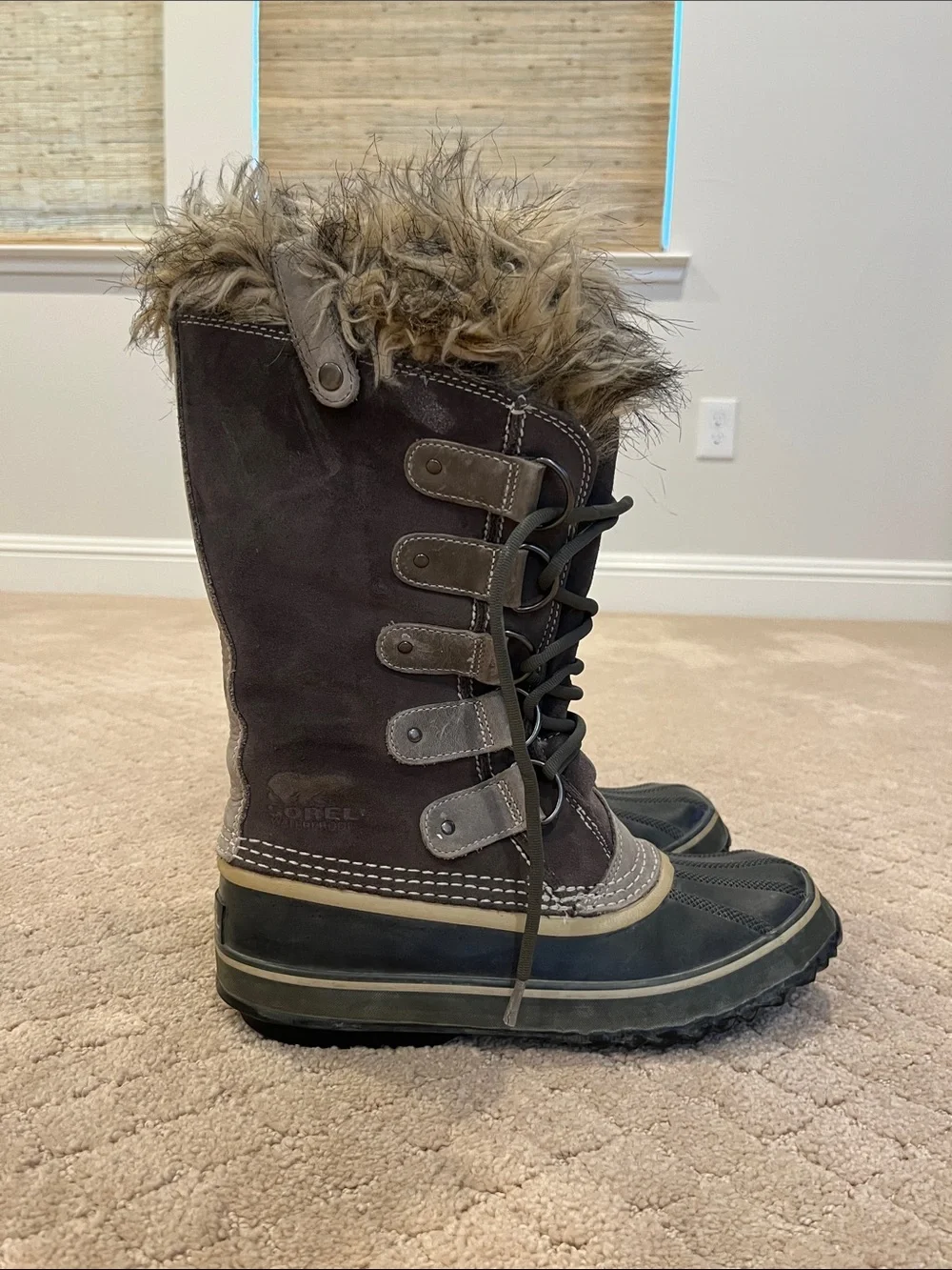 Sorel Faux-Fur Trim Waterproof Winter Boots